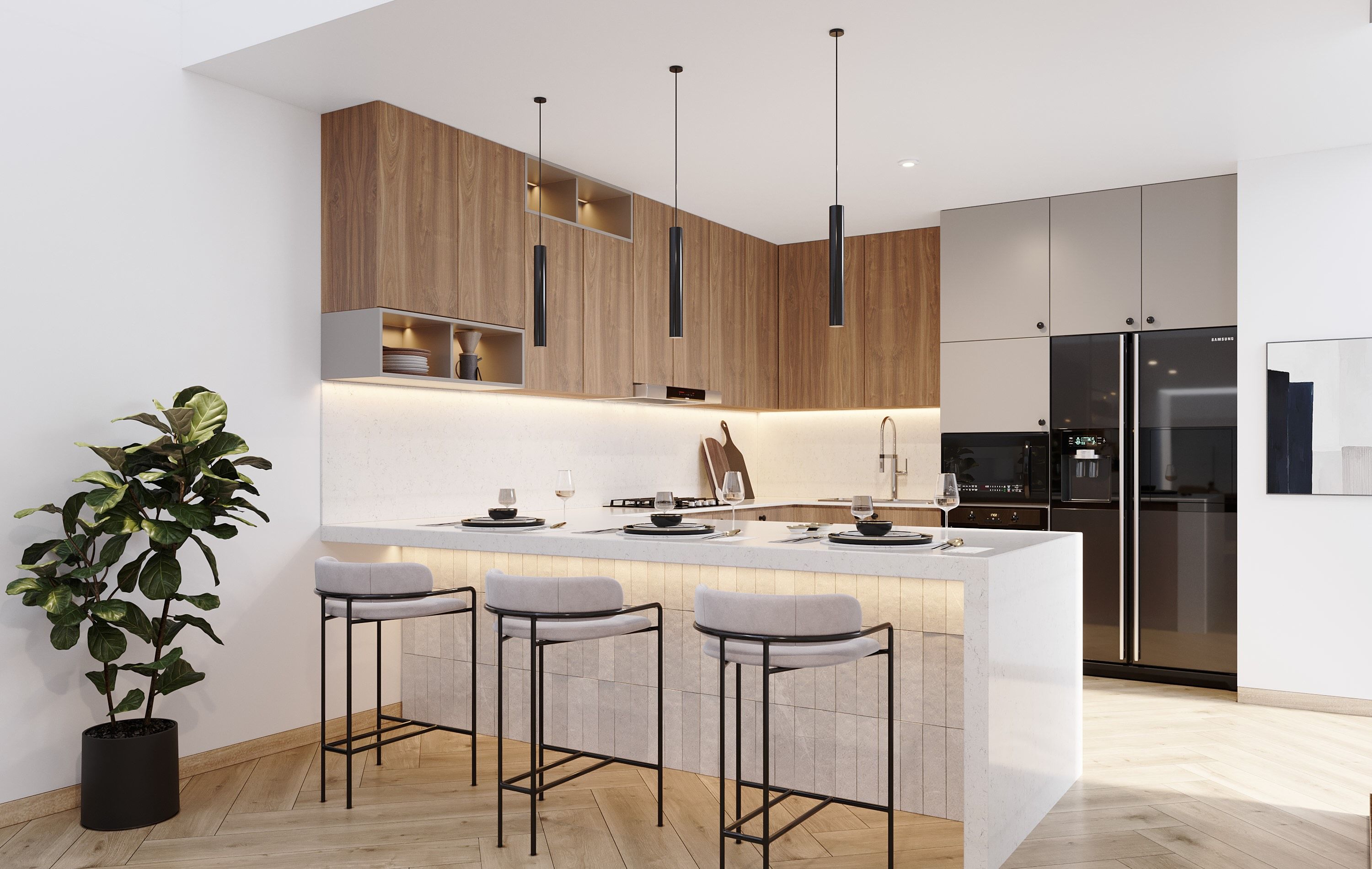 Contemporary Minimalist Kitchen