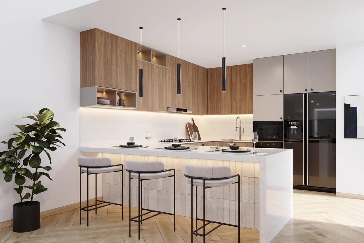 Contemporary Minimalist Kitchen gallery image 3