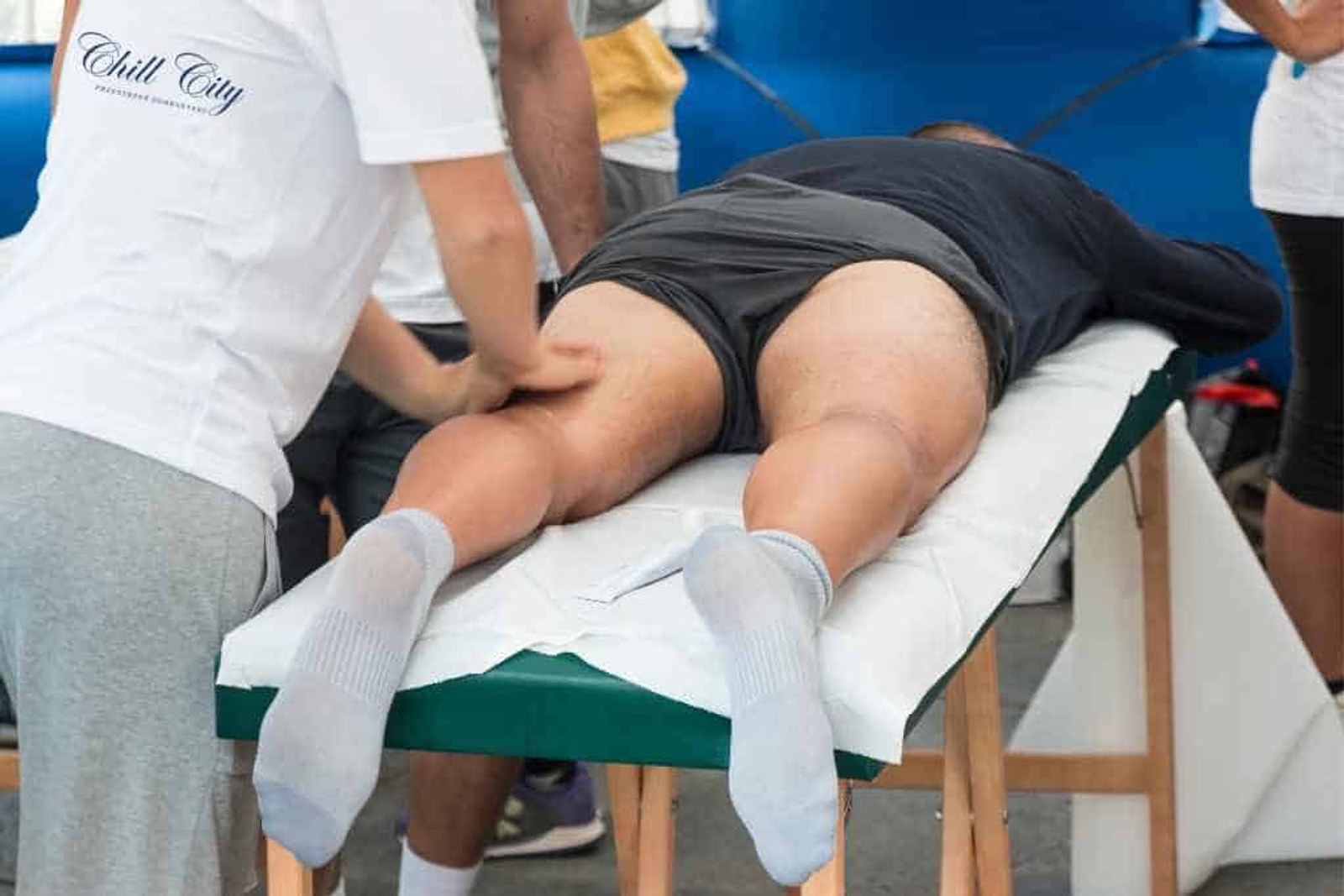 Chill City massage at a corporate event