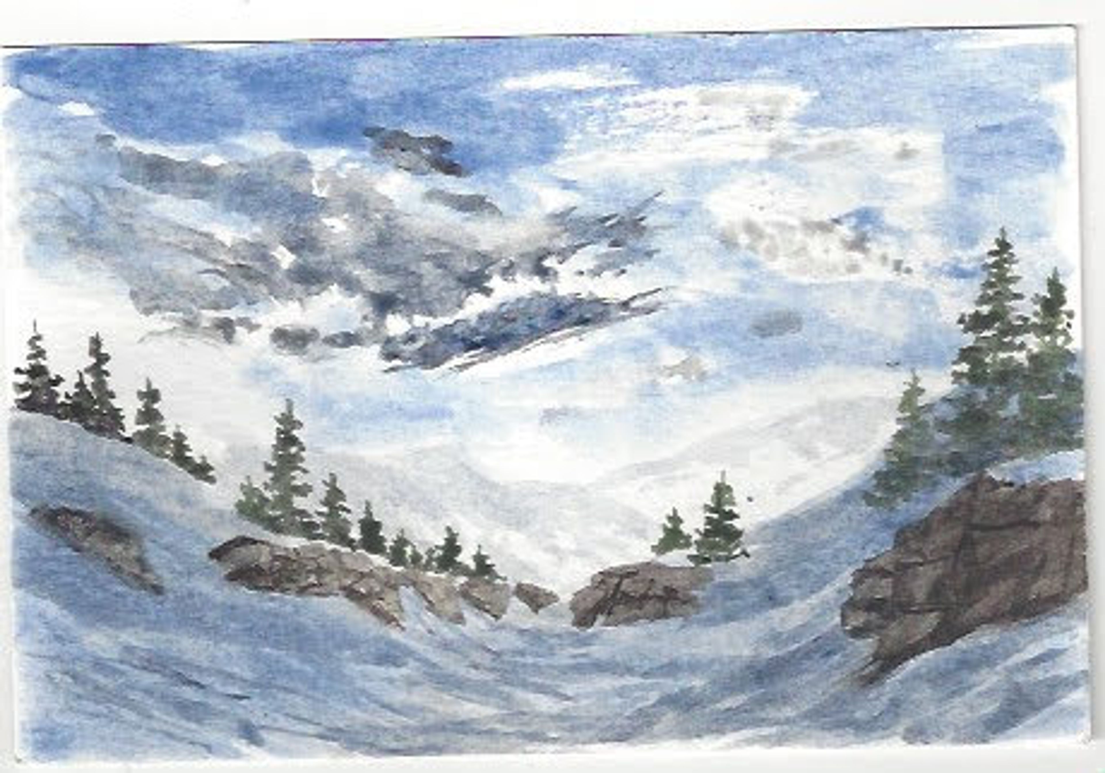 Snow in the high Sierra