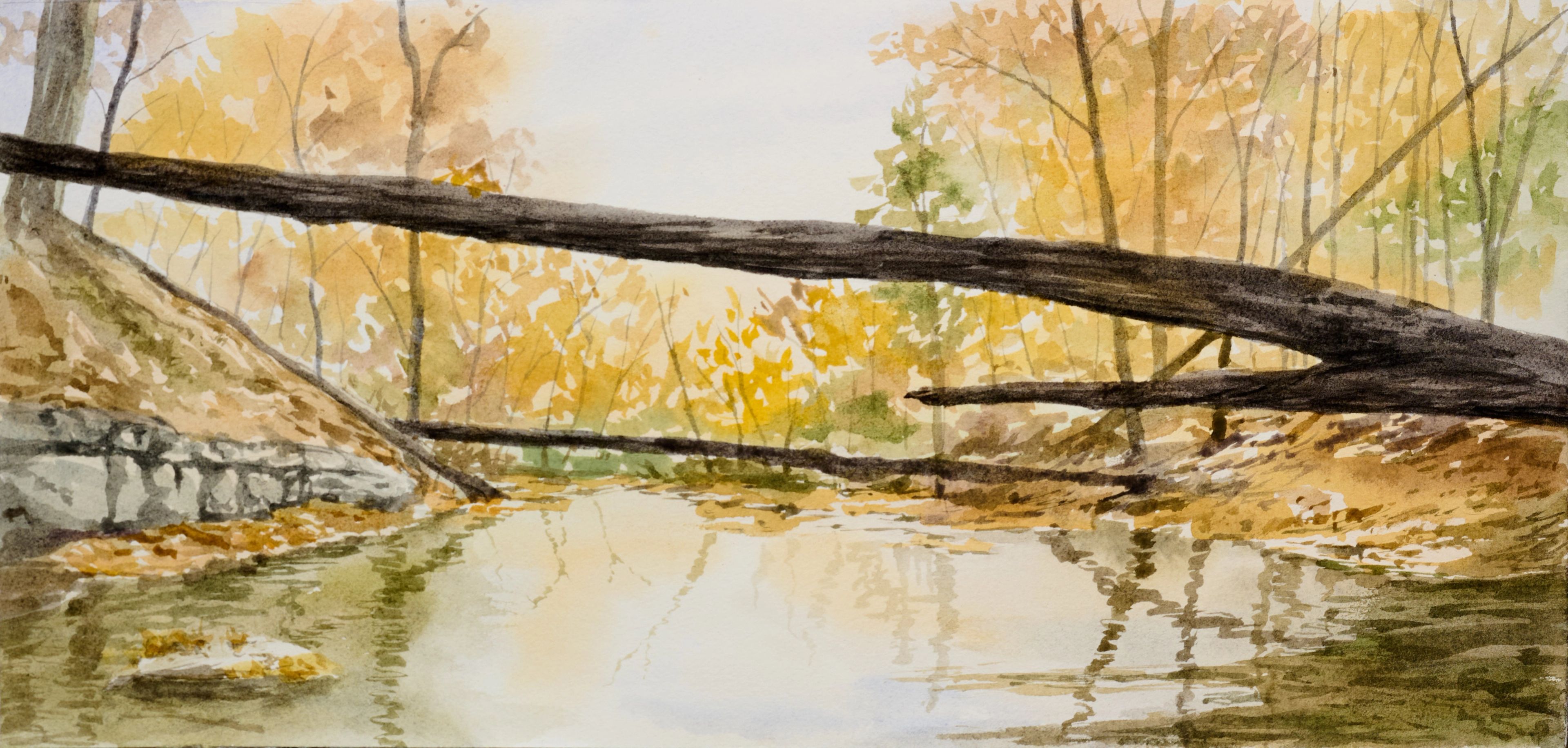 Slow Tide — acrylic in earth tones
