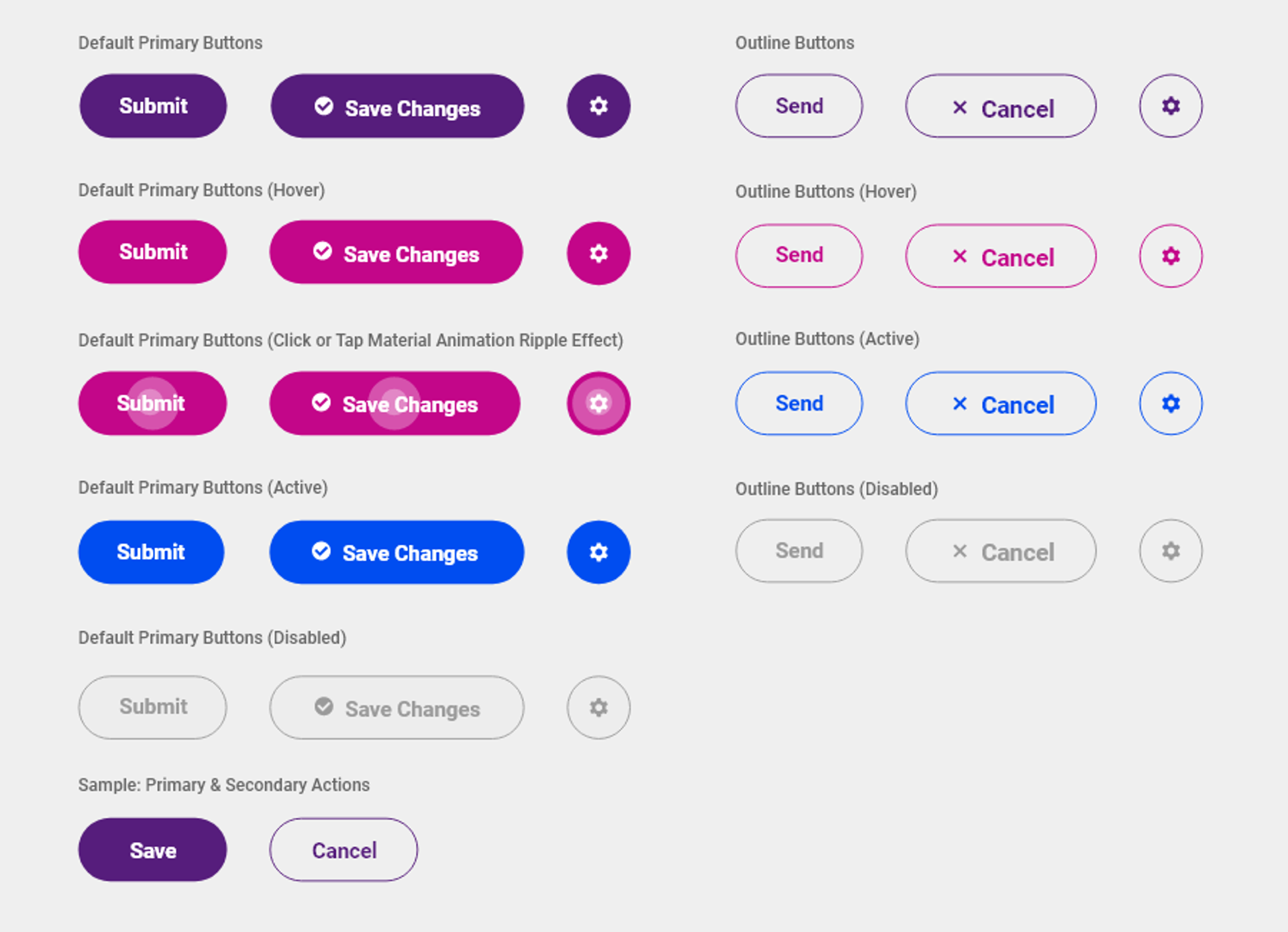 Button system