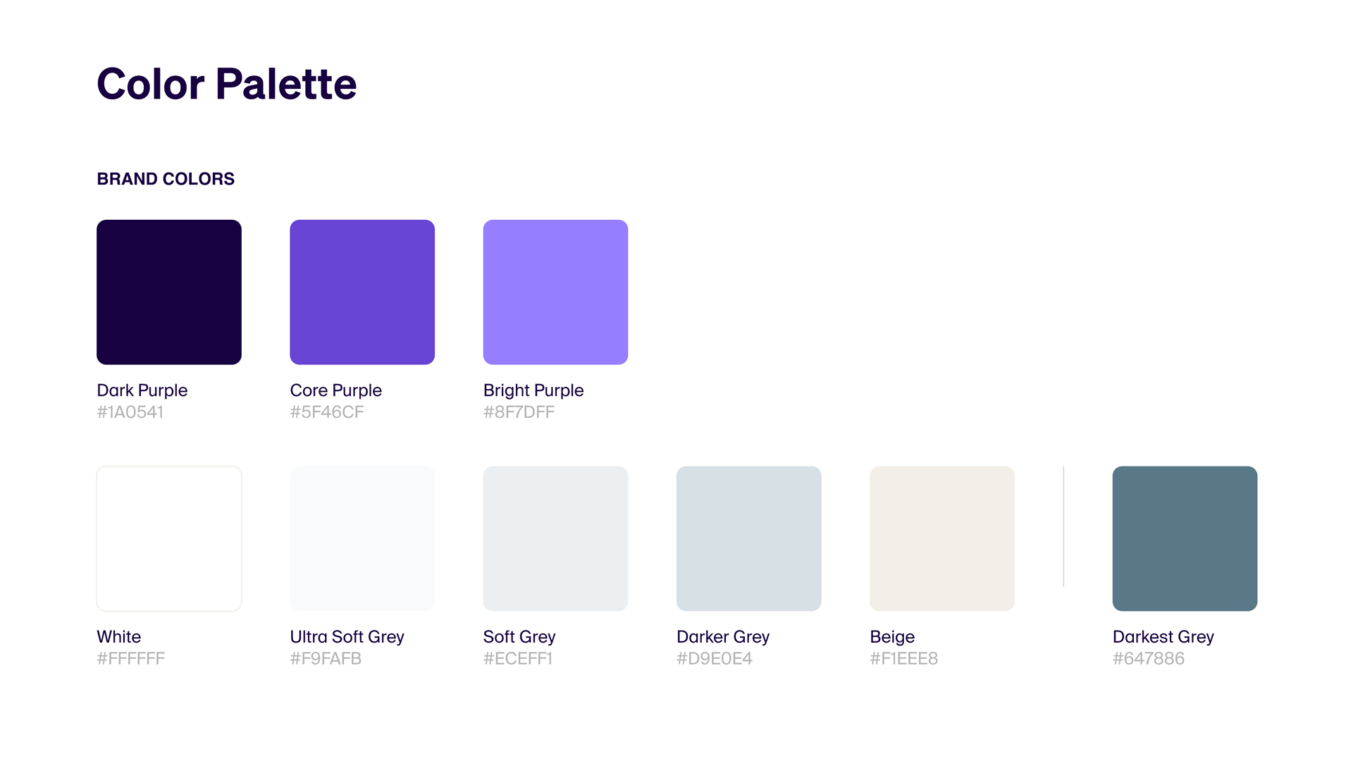 Colour palette