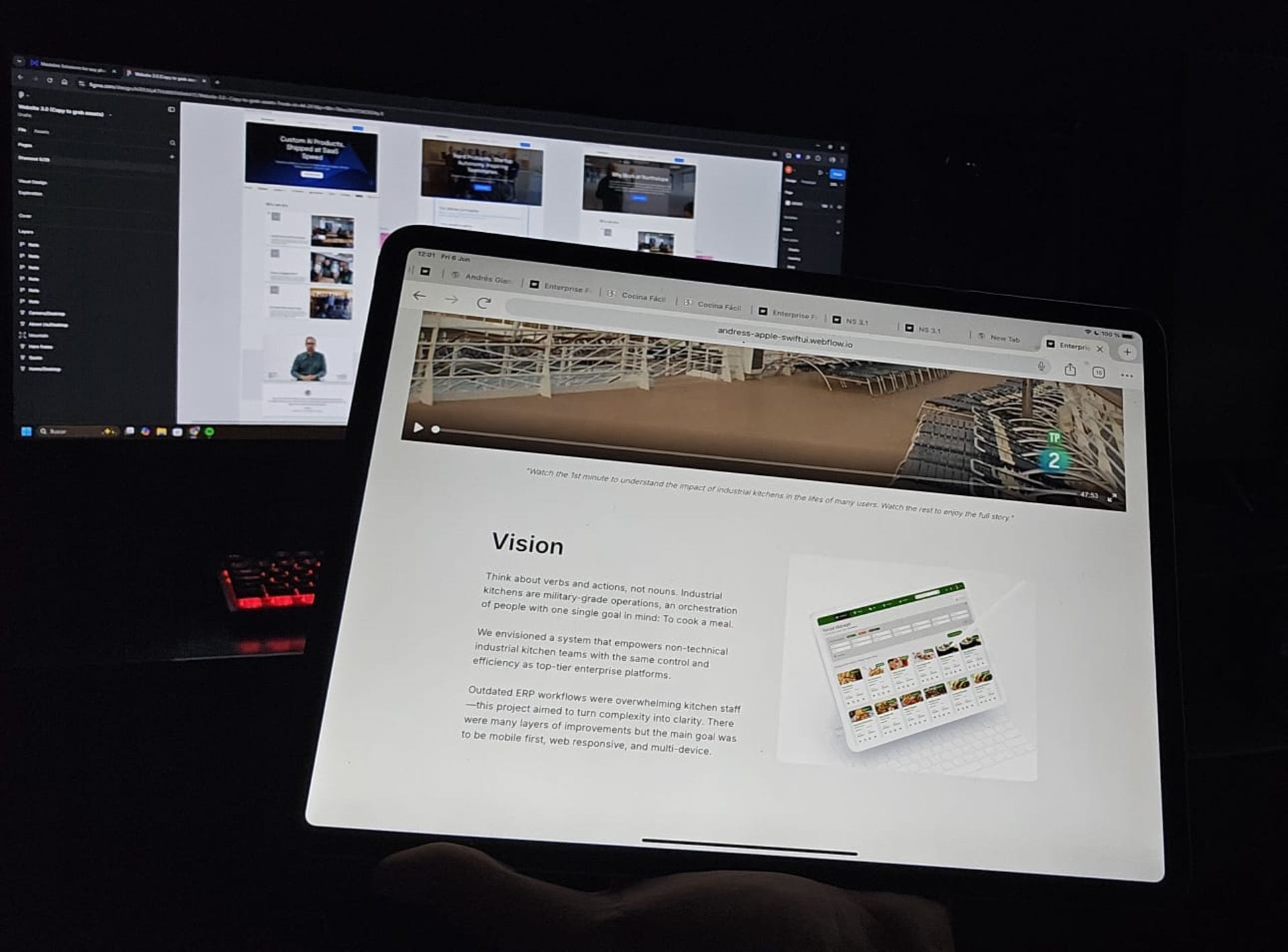 Component sketches from the same session
