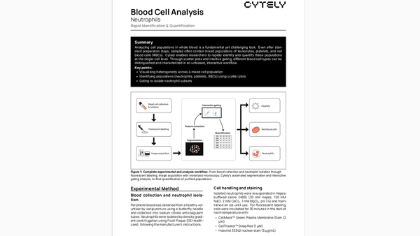 Application Note - Identifying Contaminants in Neutrophil Preparations