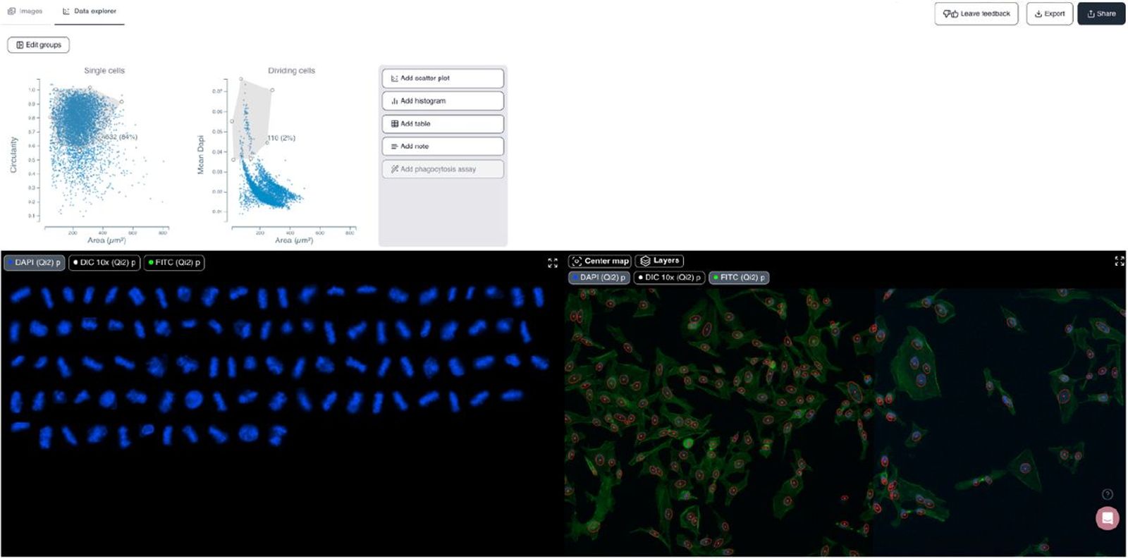 Cytely’s standard browser GUI.