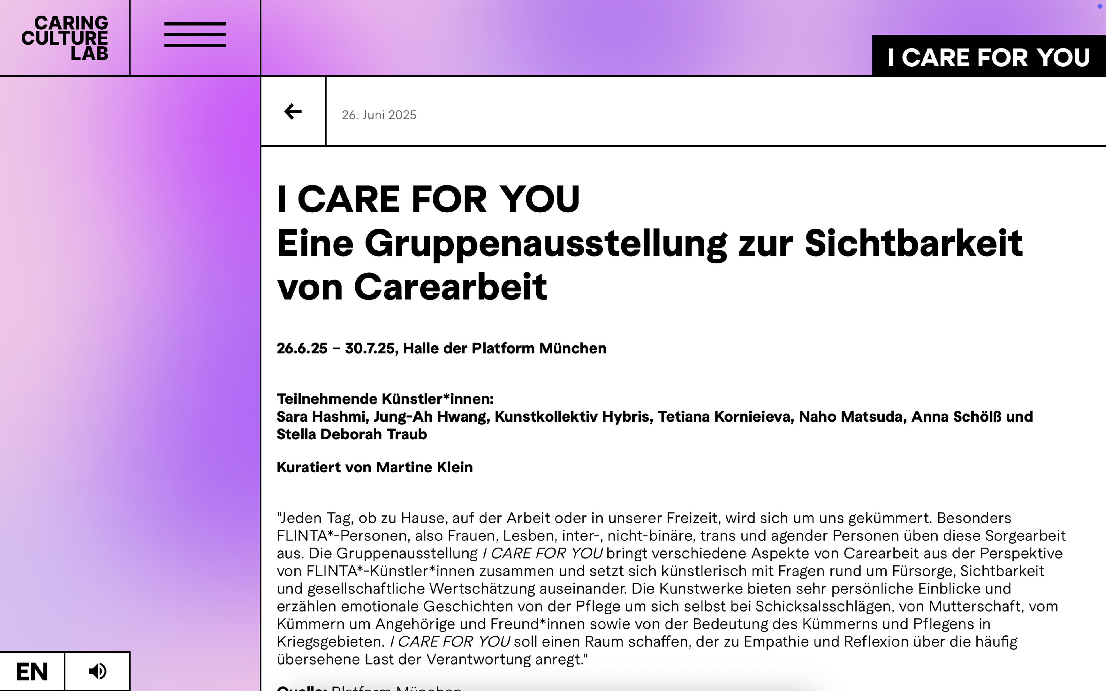 Caring Culture Lab Dev