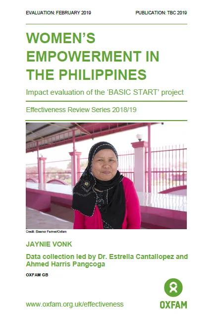 Women’s Empowerment in Philippines: Impact evaluation of the ‘BASIC START’ project, 2019