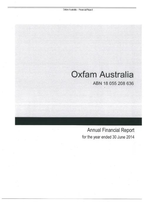 Financial Report 2014