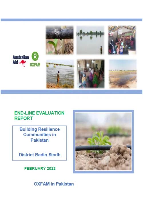 Building Resilient Communities in Pakistan: Endline Evaluation Report, 2022
