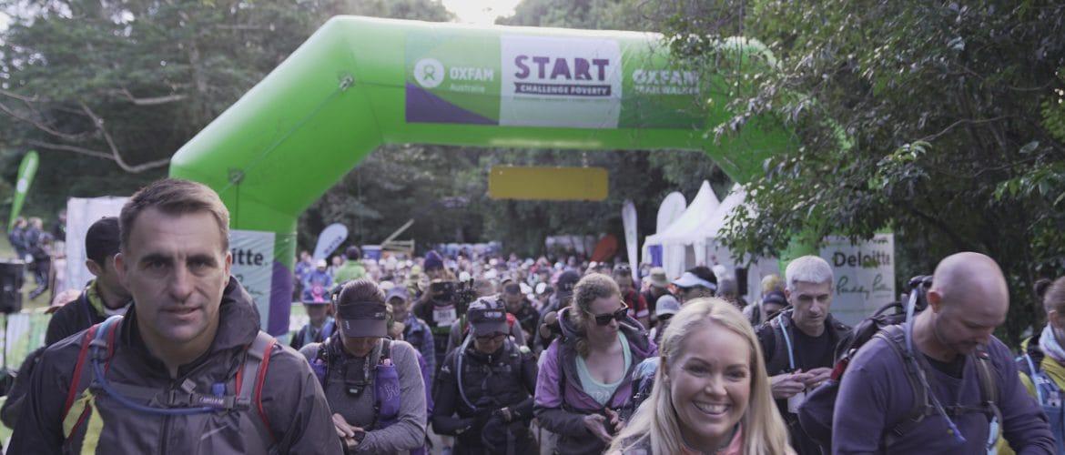 Participants in the Oxfam Trailwalker Brisbane 2019 set off from Mount Glorious on 21 June.
