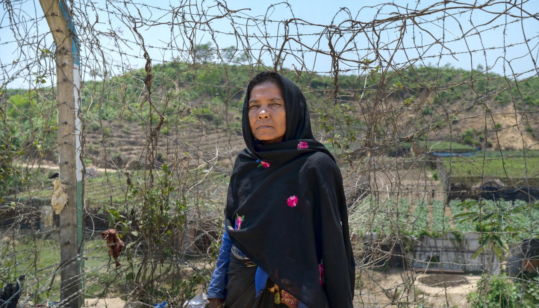 Nur Aysha lives in the Cox's Bazar Rohingya refugee camp