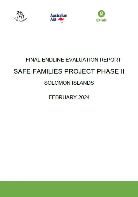 Safe Families Project Phase II: Final Endline Evaluation Report, 2024