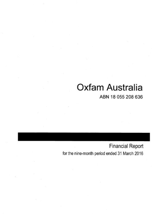 Financial Report 2016