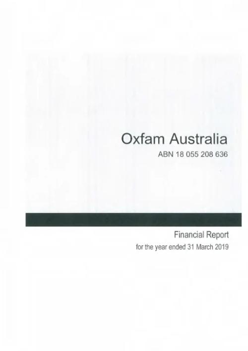 Financial Report 2019