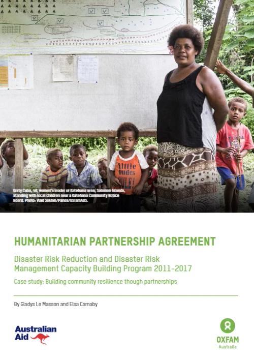 Disaster Risk Reduction and Disaster Risk Management Capacity Building Program Project Report, 2017