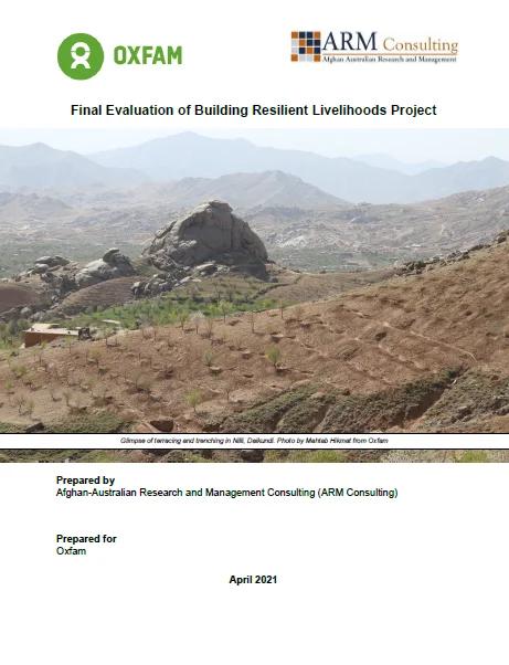 Final Evaluation of Building Resilient Livelihoods Project, 2021
