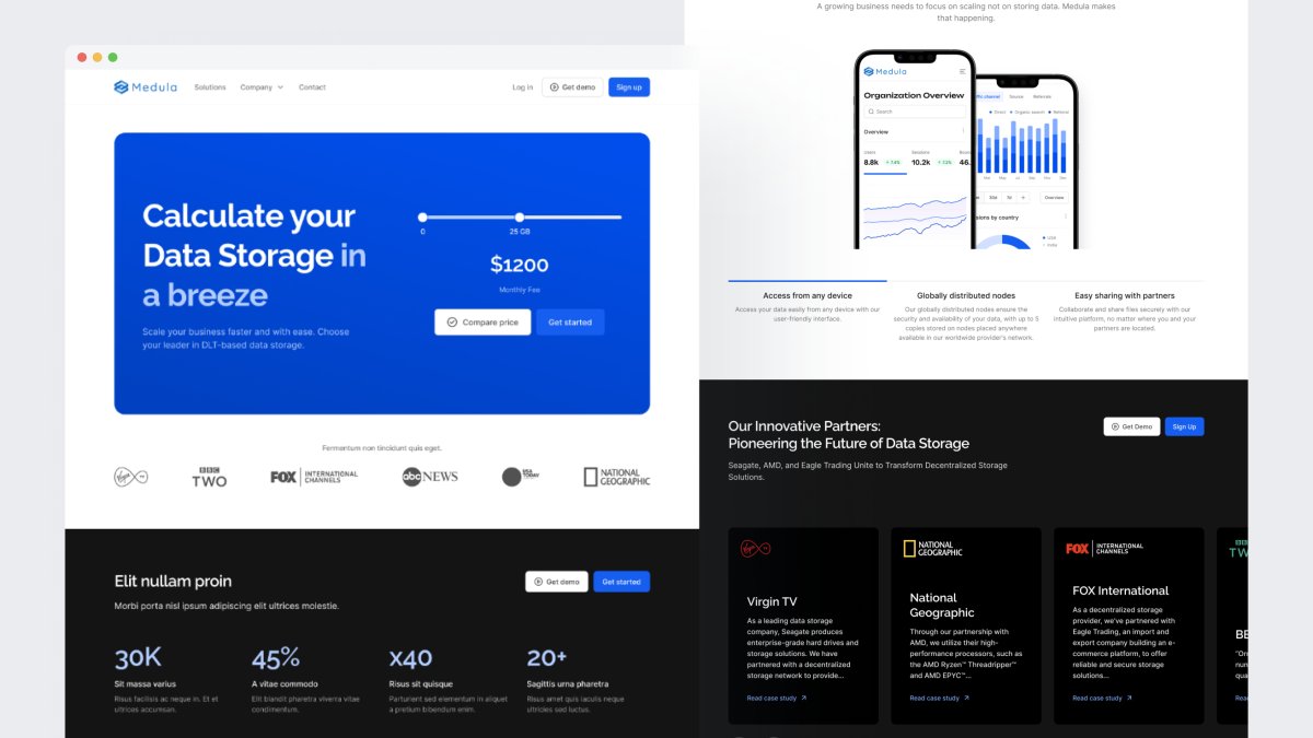 B2B SaaS web design case study for Cold Storage UX/UI & Webflow Design