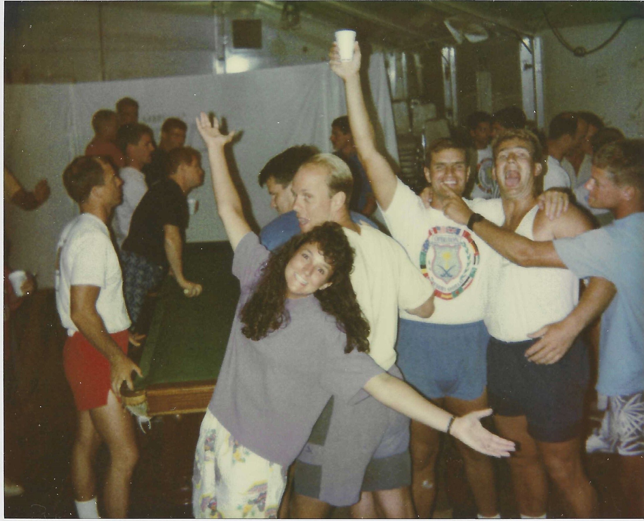 Cat, Snuffy, Ivan, and Biff enjoying victory at The Mother of All Parties!