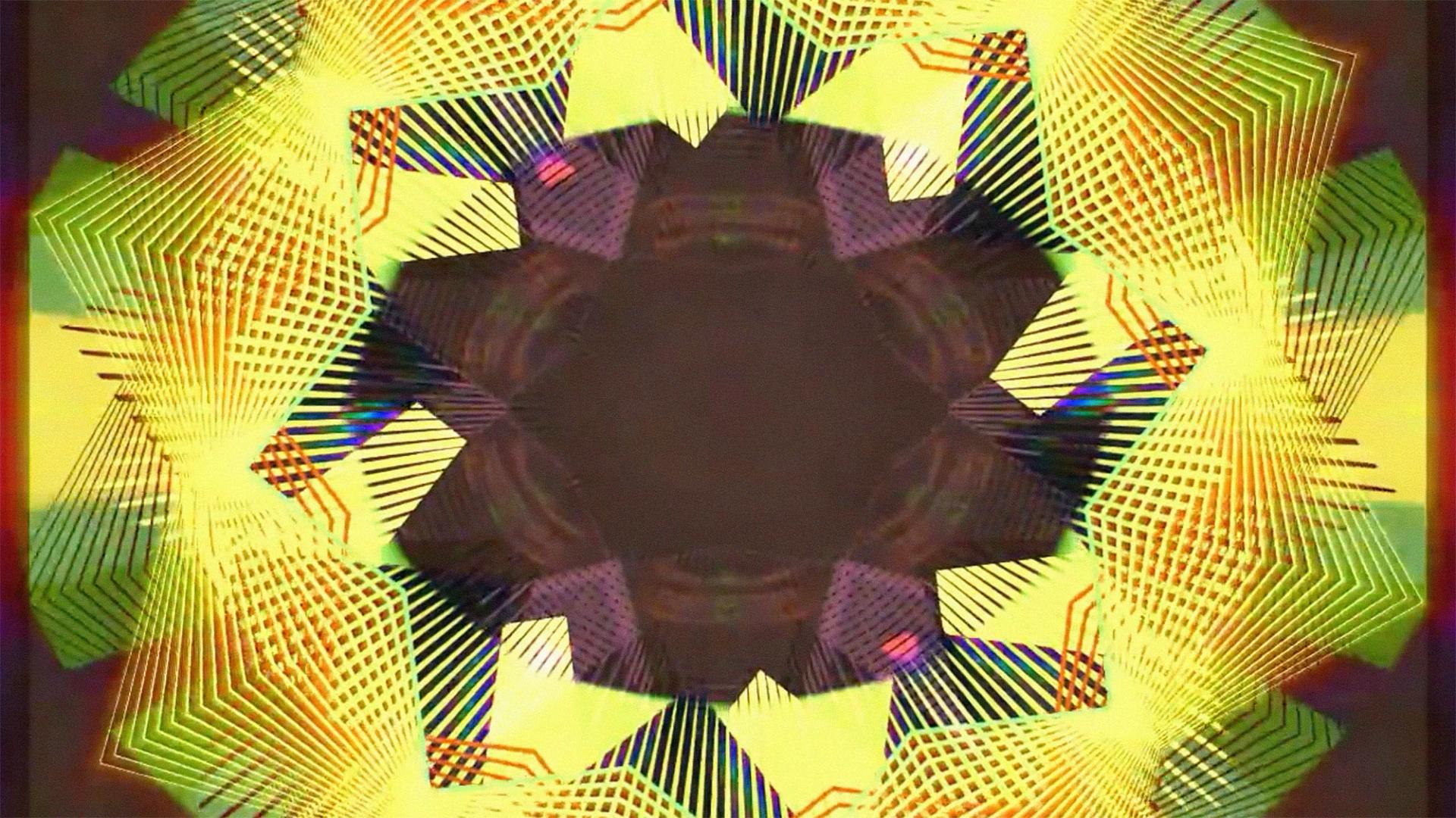 Kaleidoscope of yellow and brown