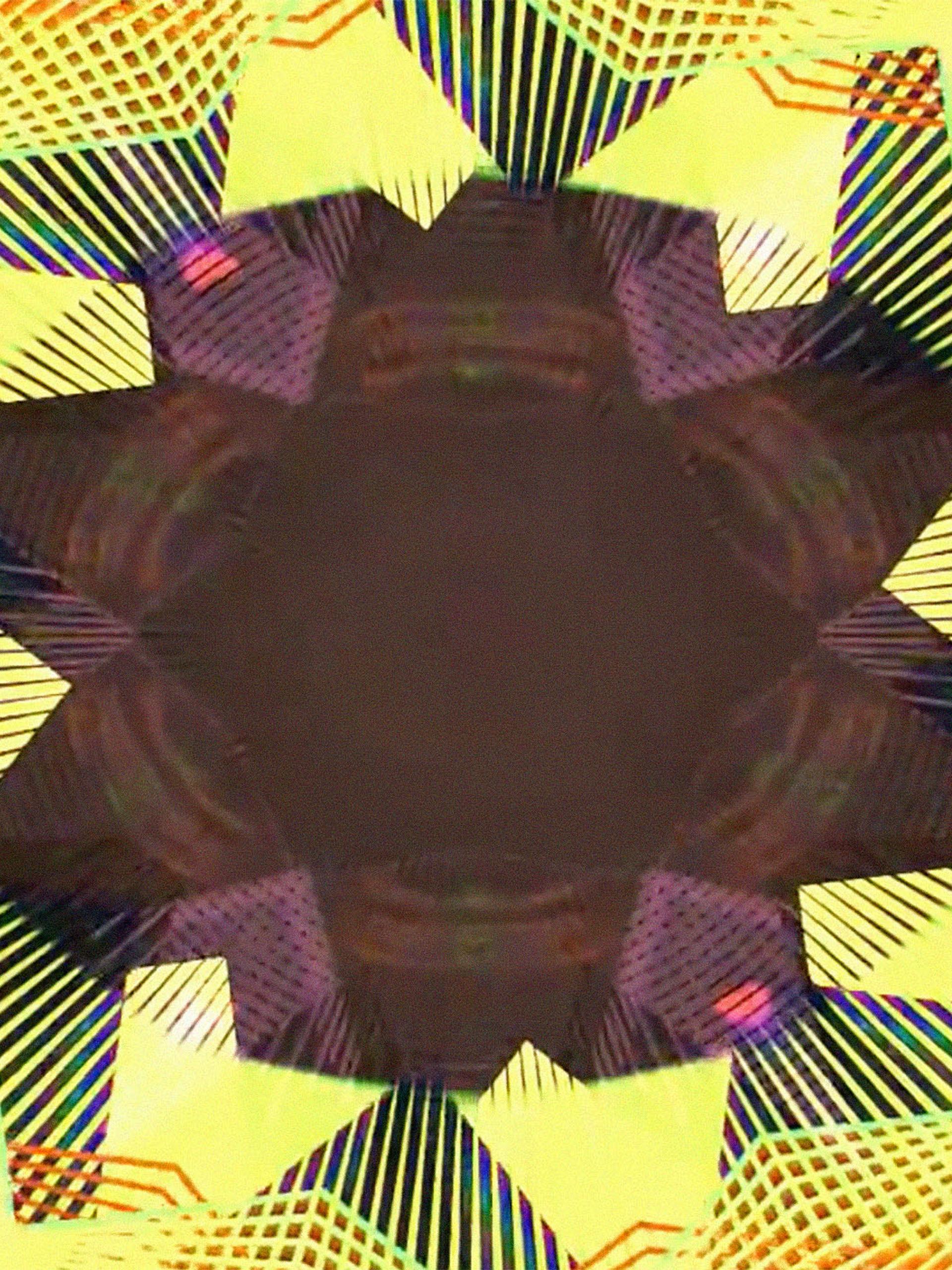 Kaleidoscope of yellow and brown