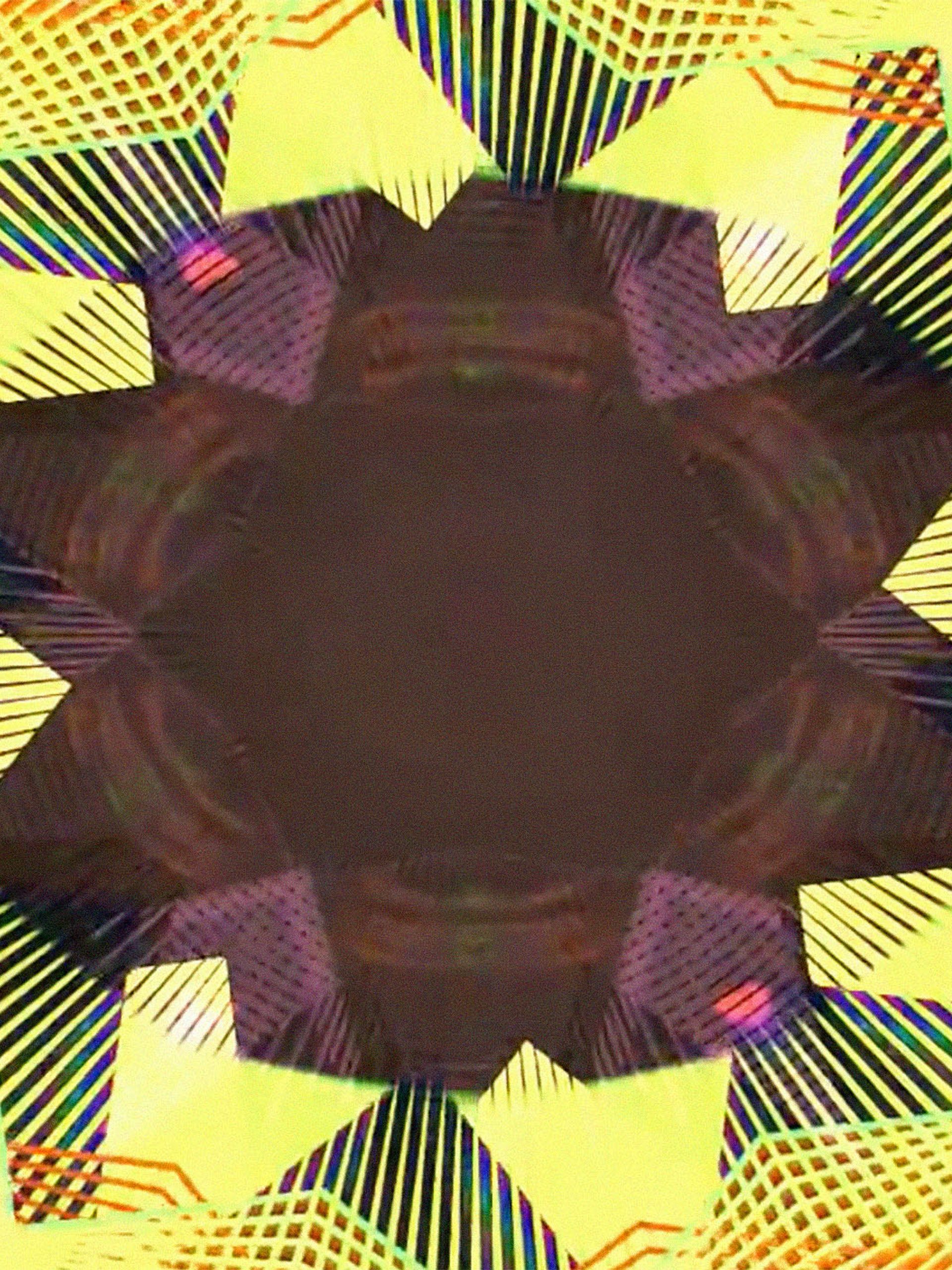 Kaleidoscope of yellow and brown