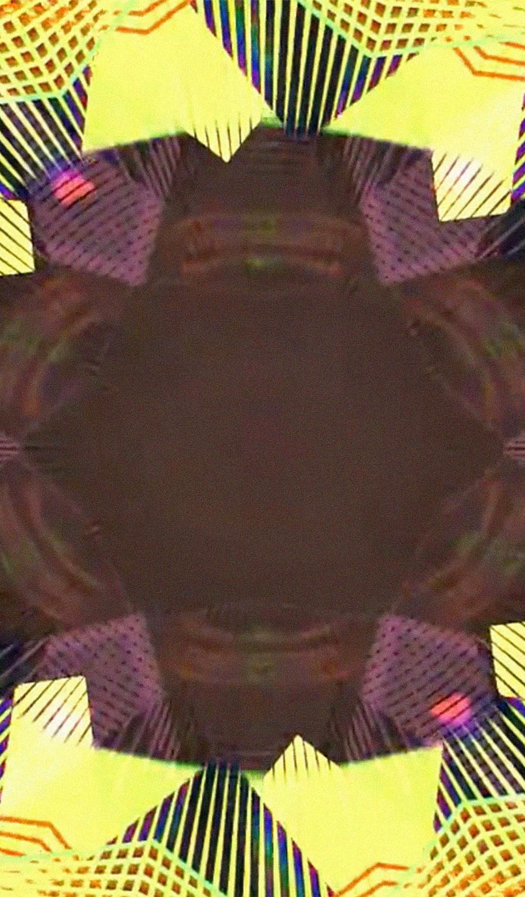 Kaleidoscope of yellow and brown