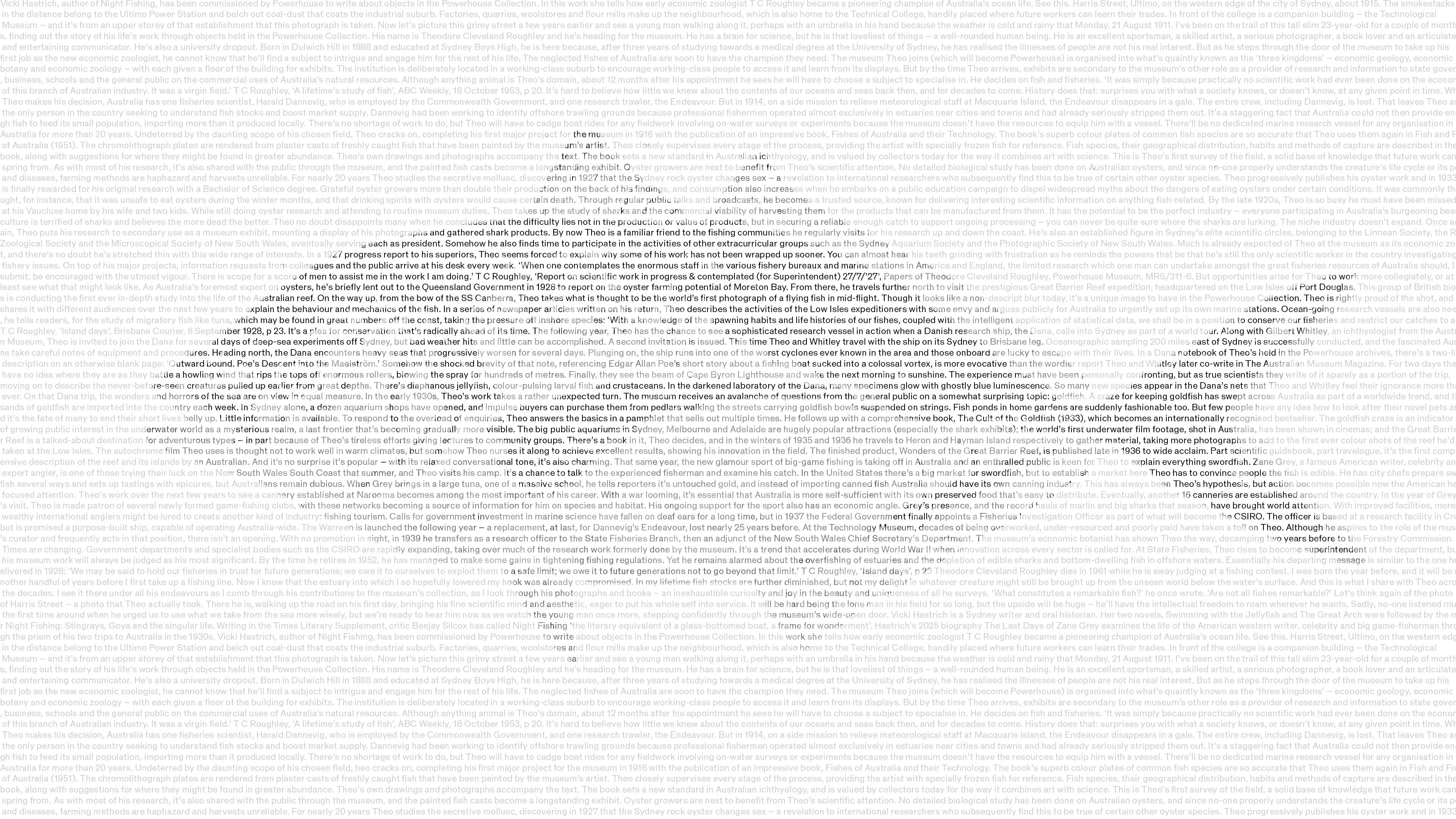 One Man for Many Fishes 