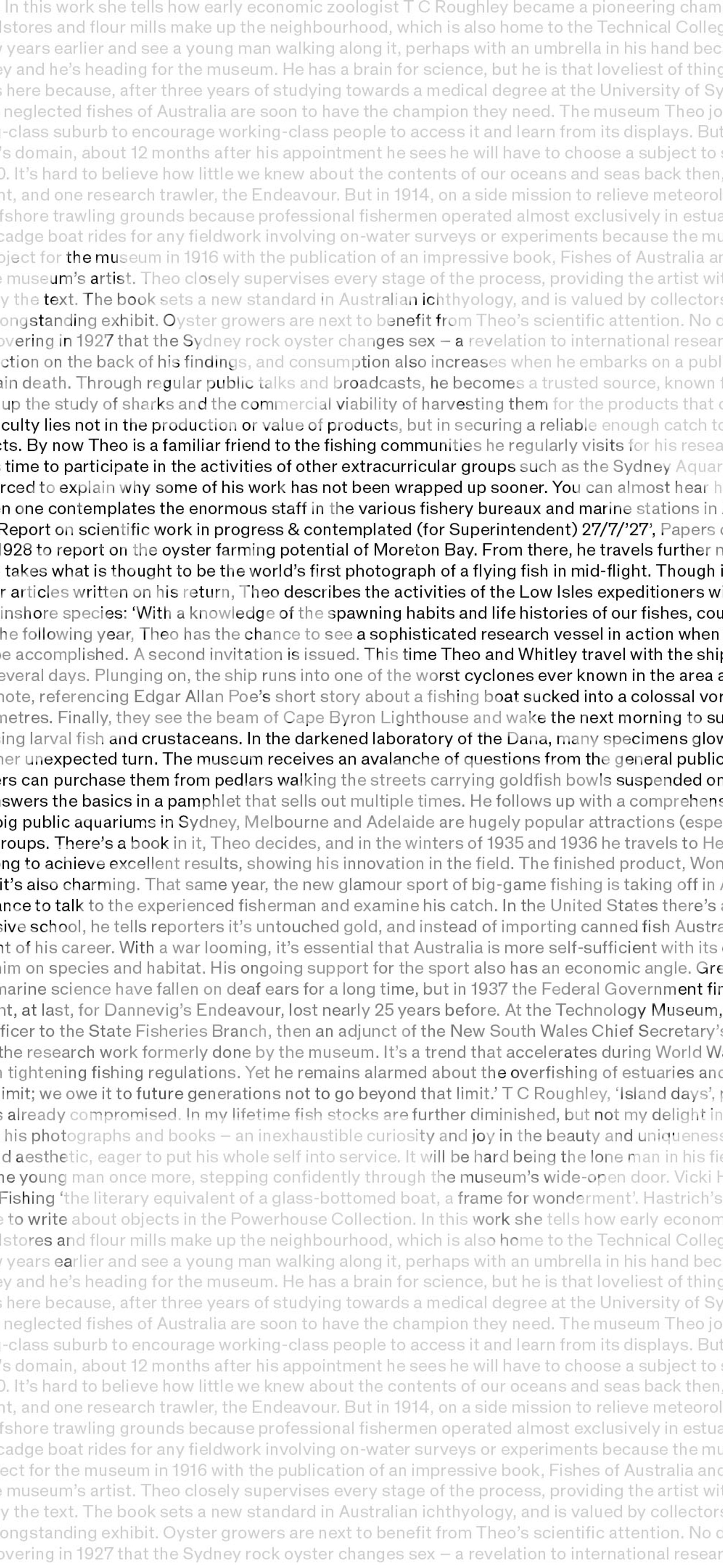 One Man for Many Fishes