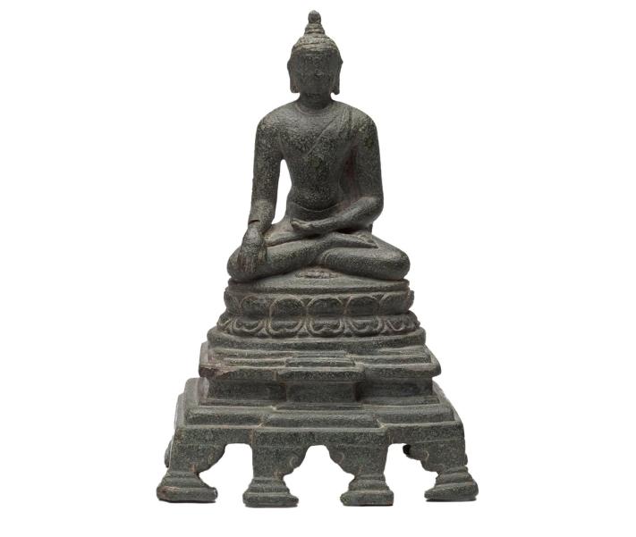 Figure, of Gautama Buddha, bronze, India, 1000s–1100s