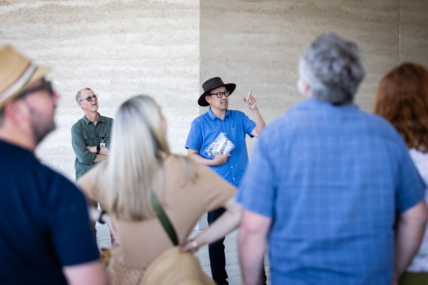 Person presenting at Australian PlantBank Tour