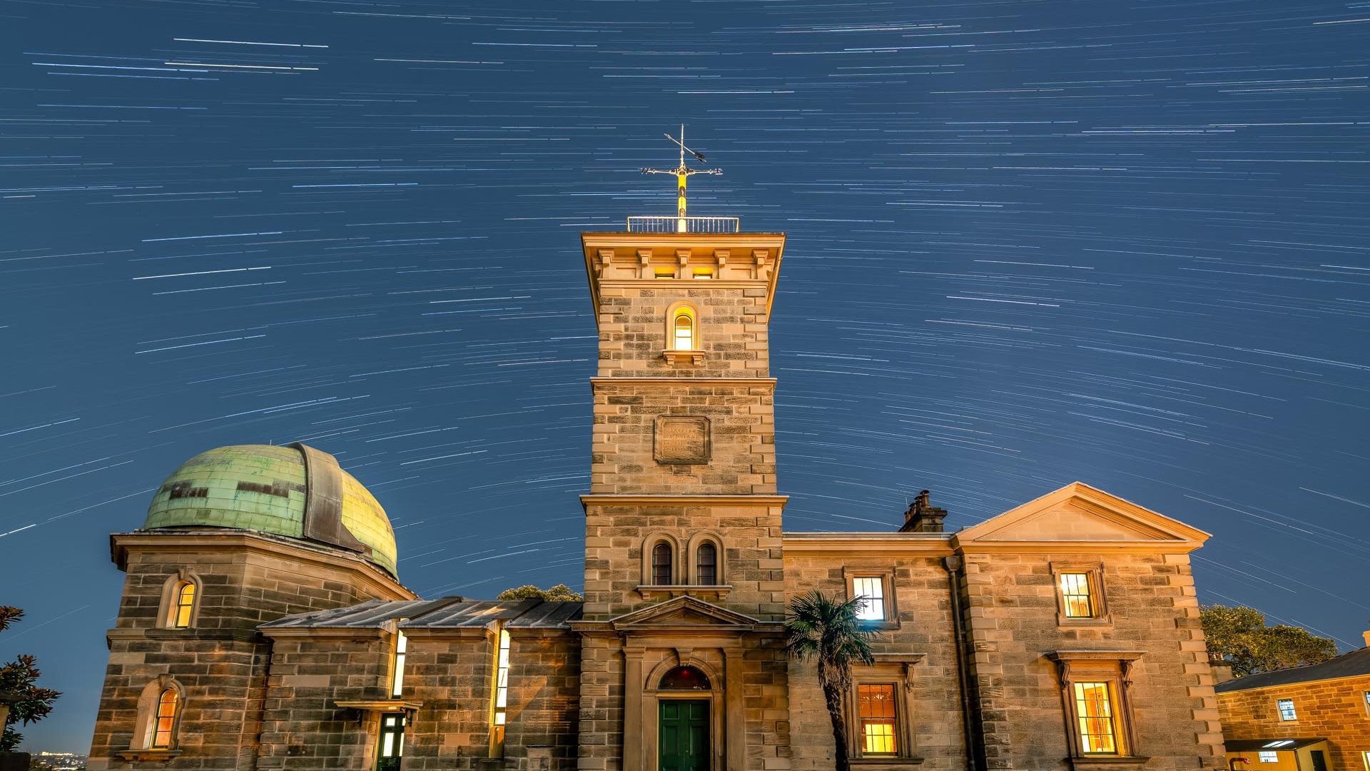 Star trails above Sydney Observatory