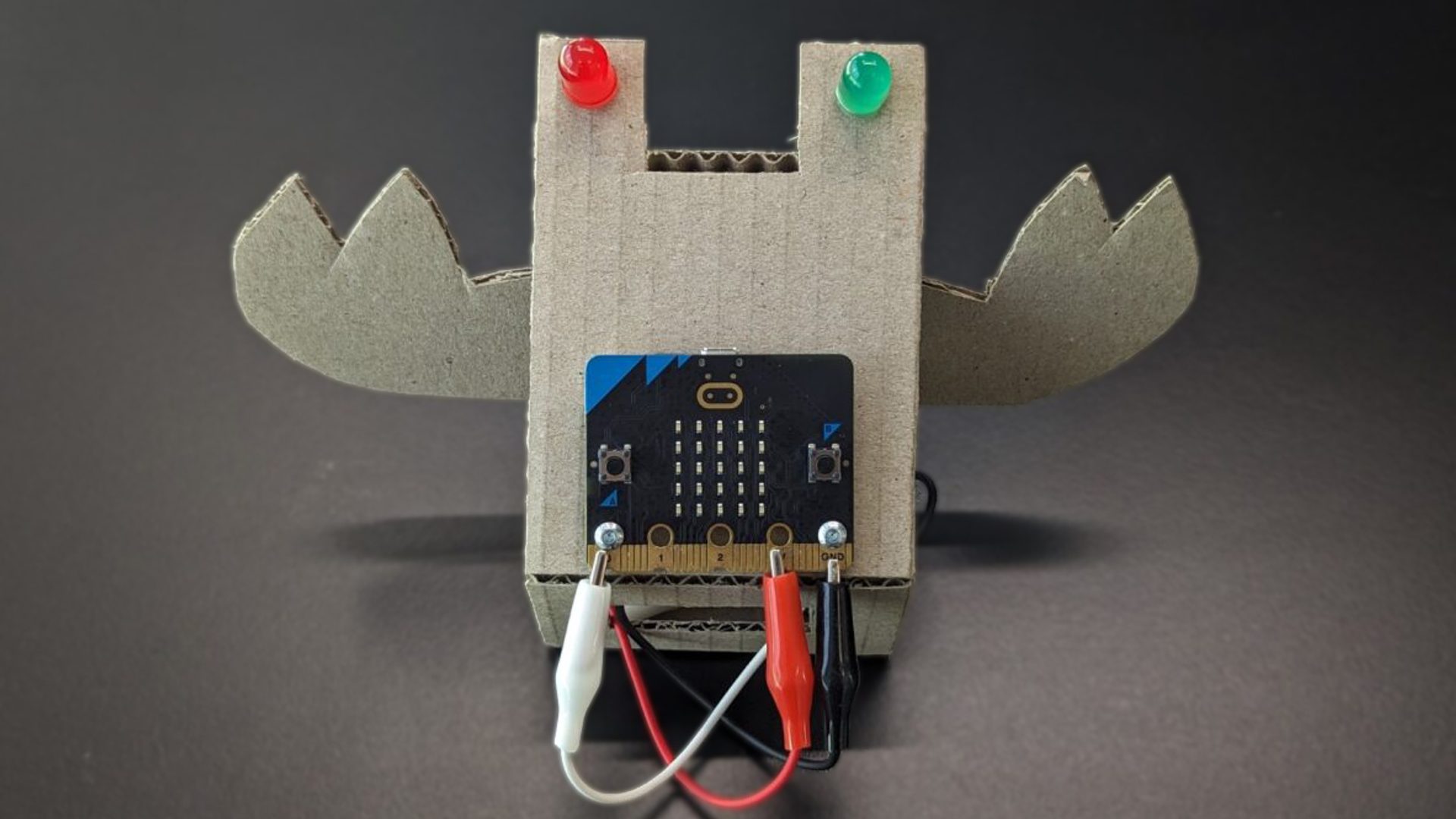 Family micro:bit Cardboard Robots