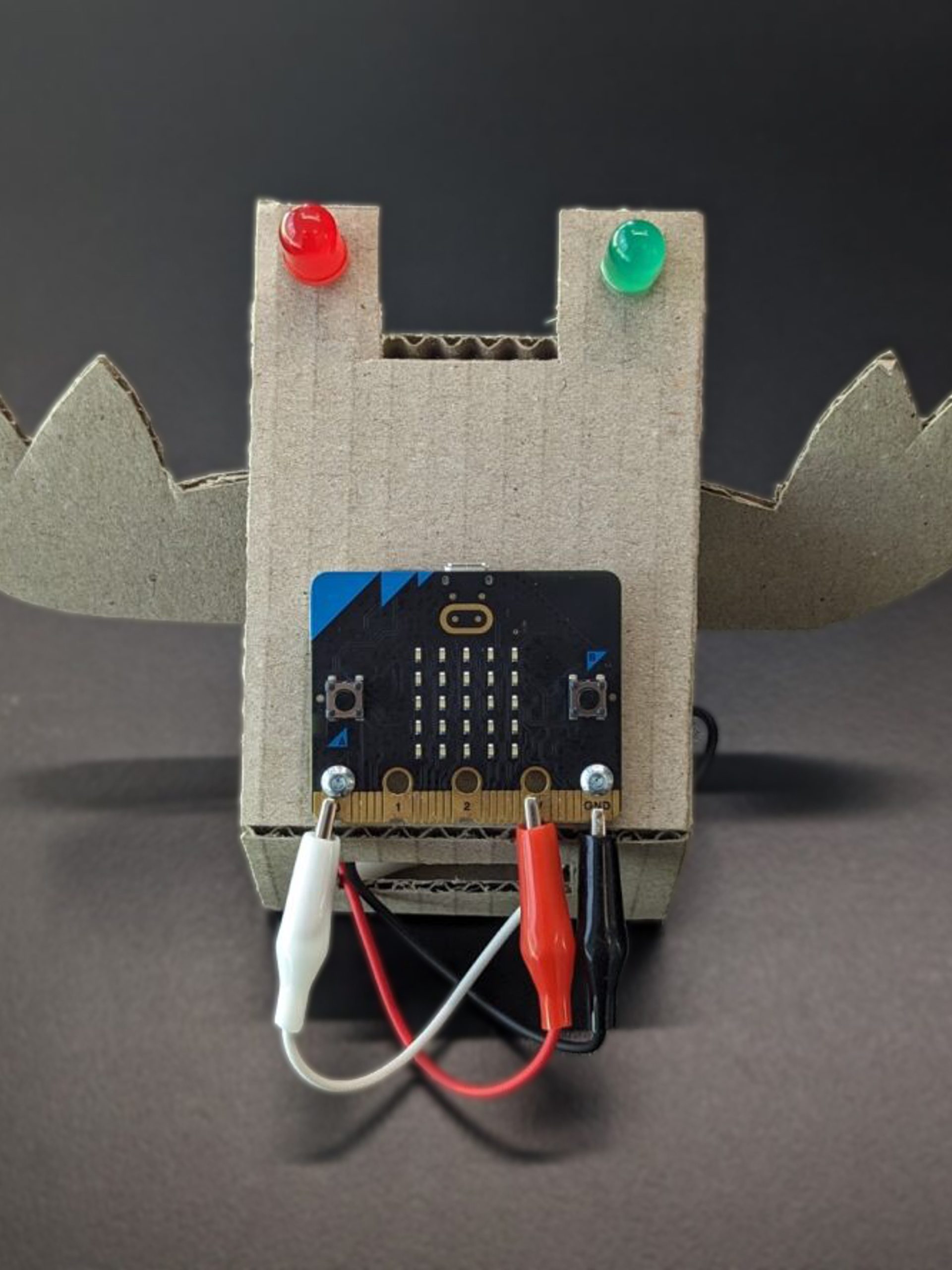 Family micro:bit Cardboard Robots