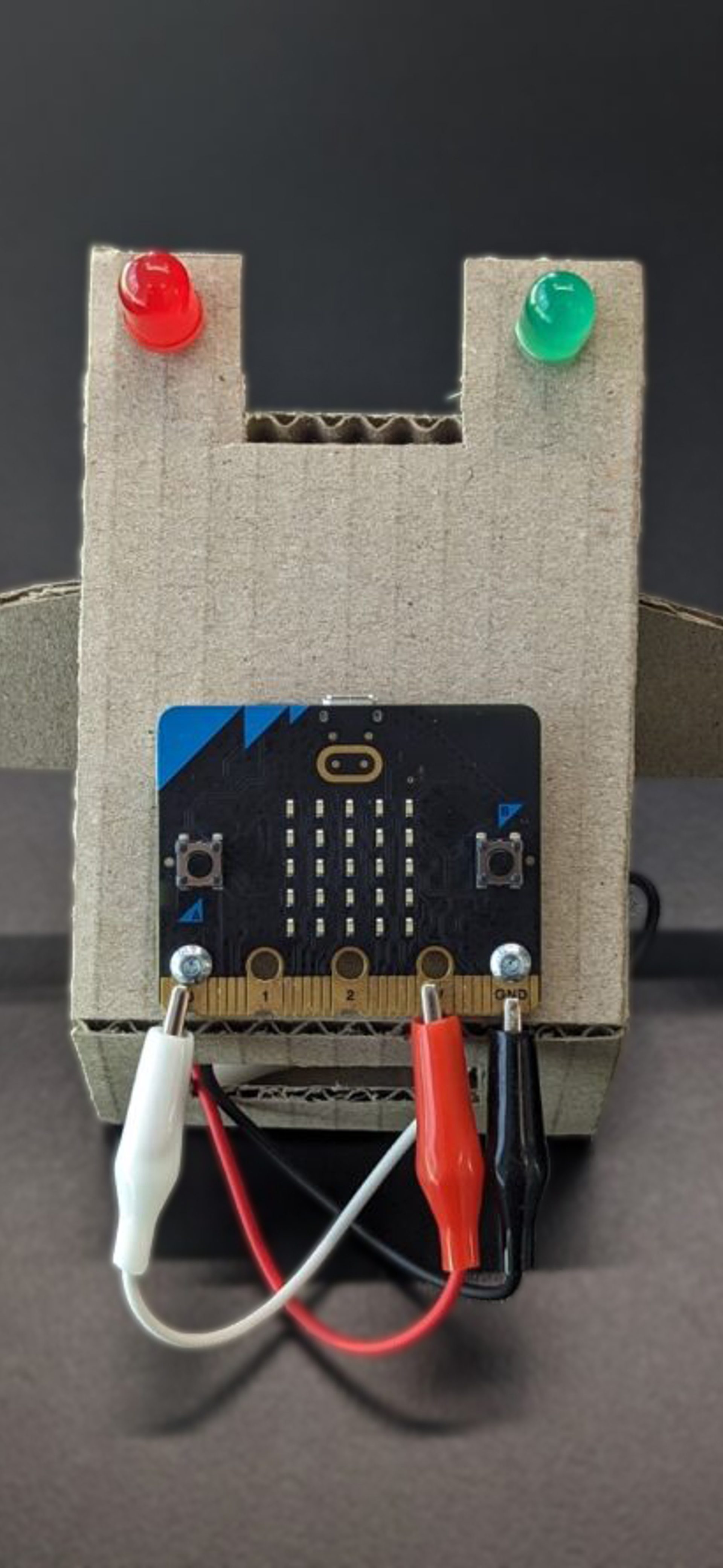 Family micro:bit Cardboard Robots
