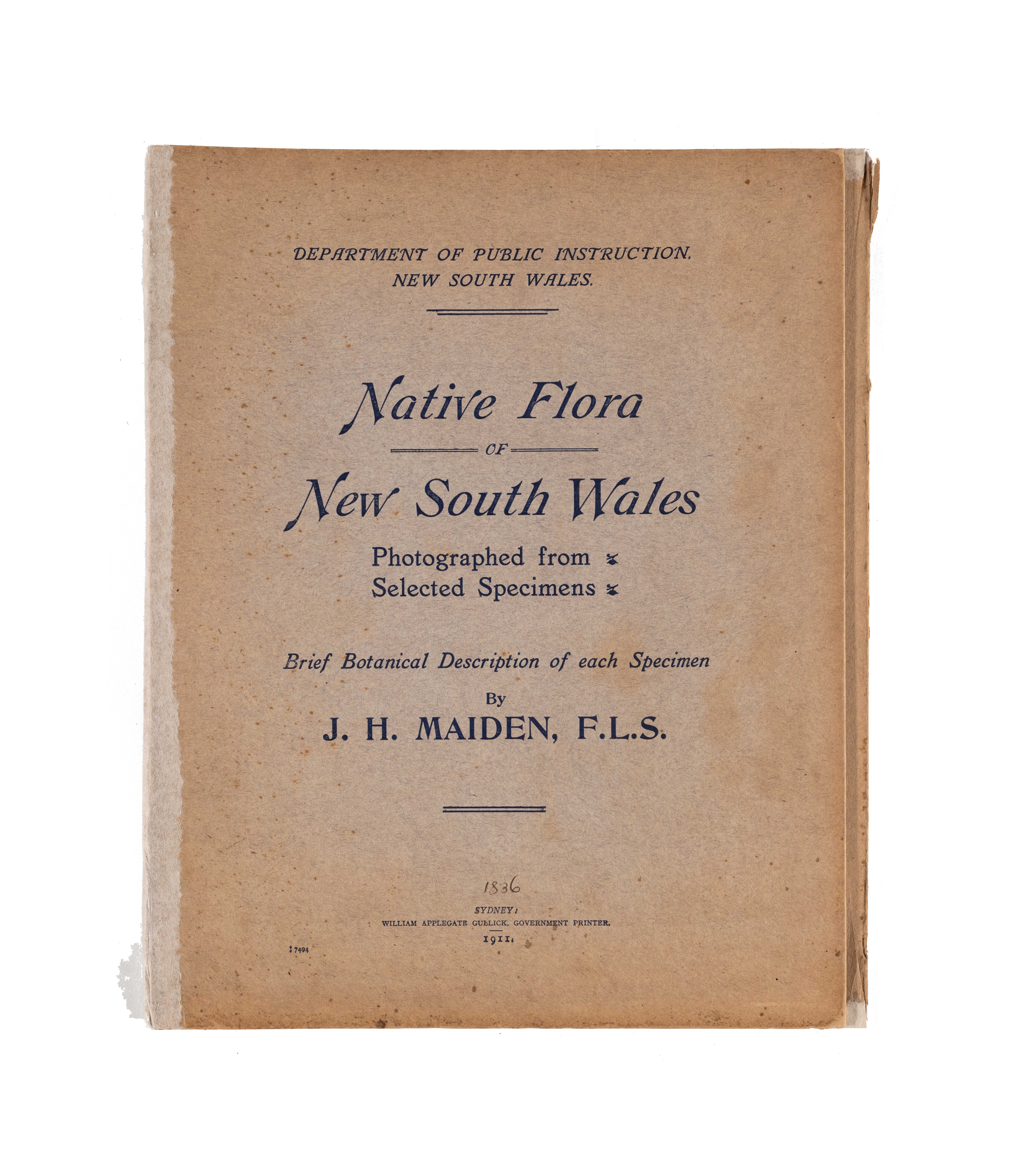 'Native Flora of NSW' Book by J.H. Maiden