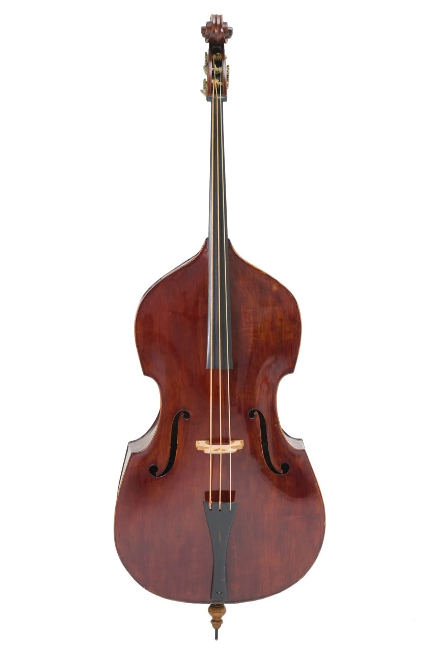 A three string double bass made in European Spruce, Maple and Australian Cedar.