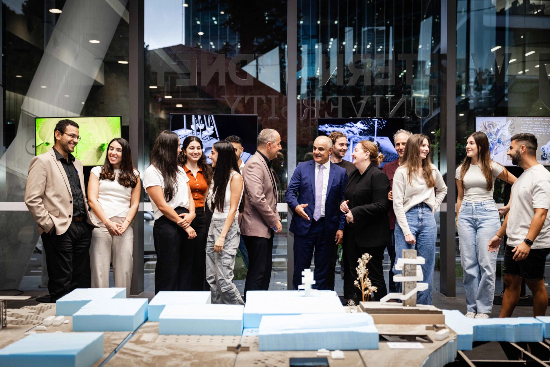 Sarkis Nassif, CEO, Holdmark, with 2024 Urban Transformation Summer School students