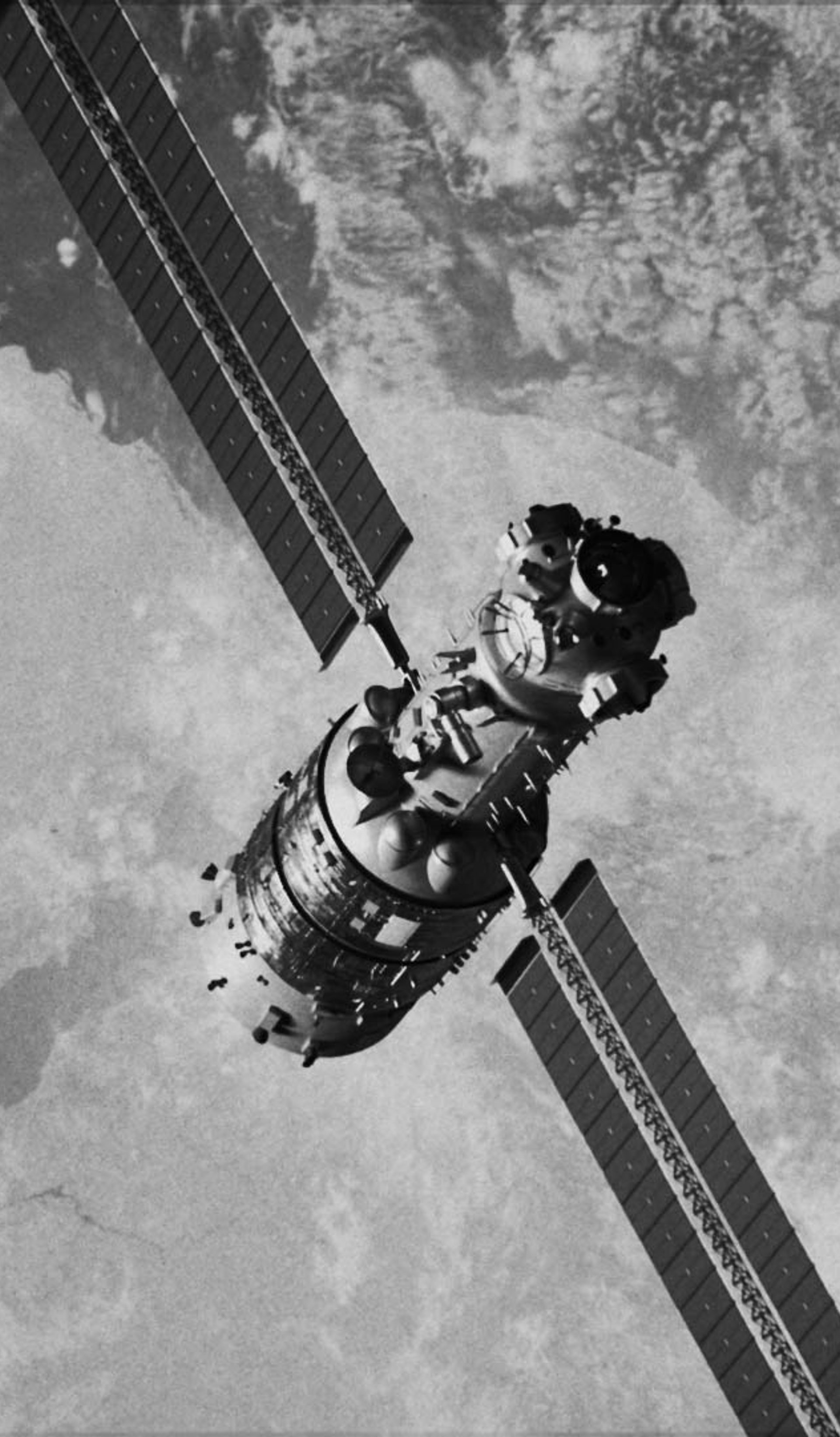 A satellite in space.