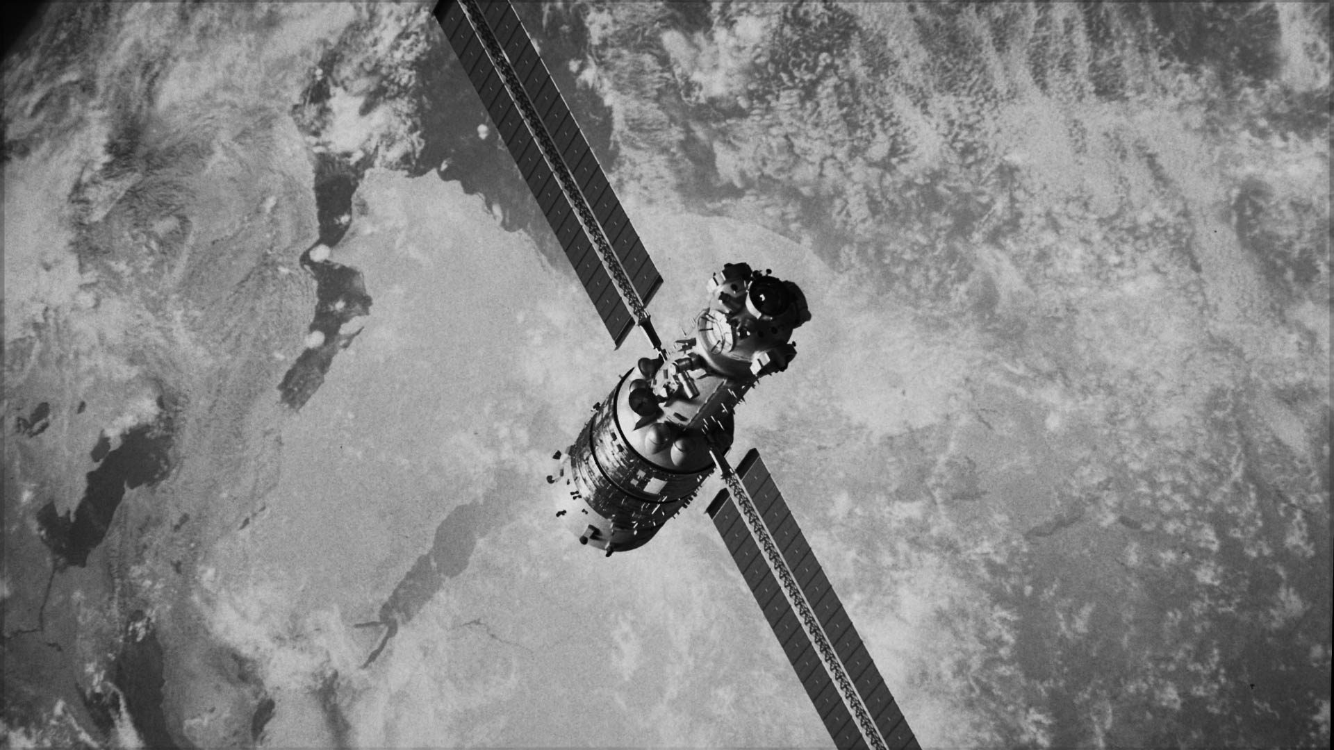 A satellite in space.