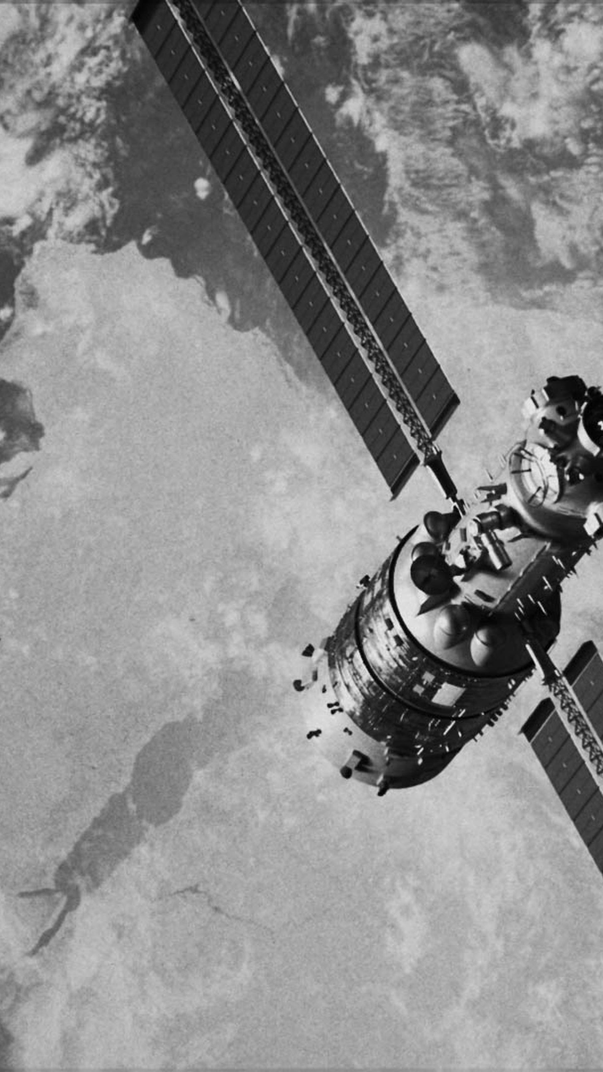 A satellite in space.