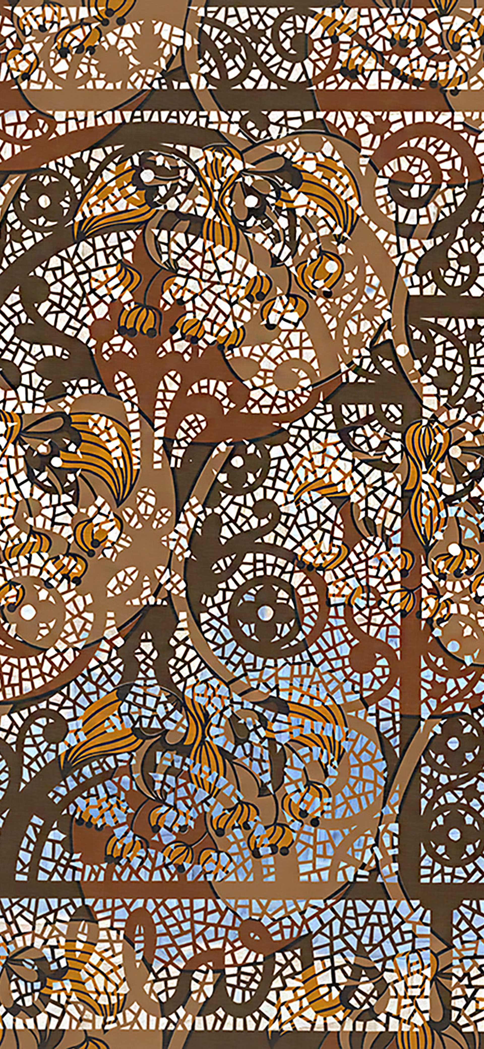 Abstract windows to a terrace