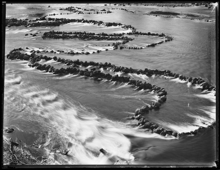 A silver gelatin dry plate glass negative in landscape format.
