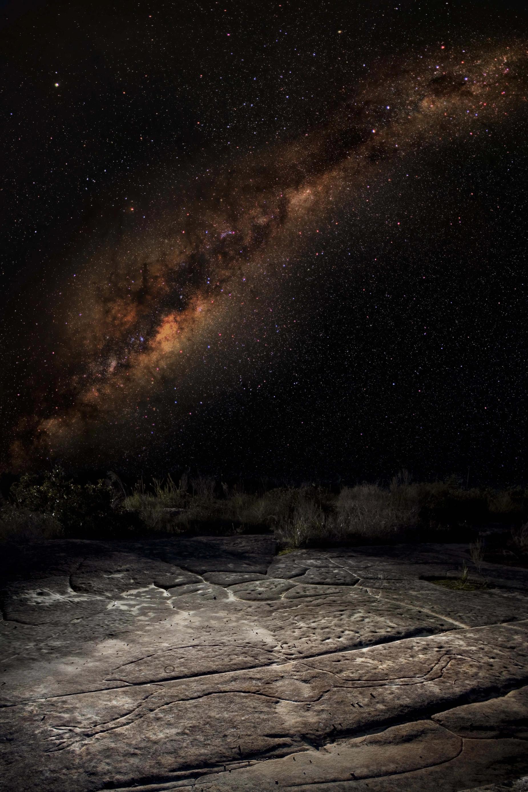 Australian Aboriginal, Emu-in-the-sky, in the Milky Way.