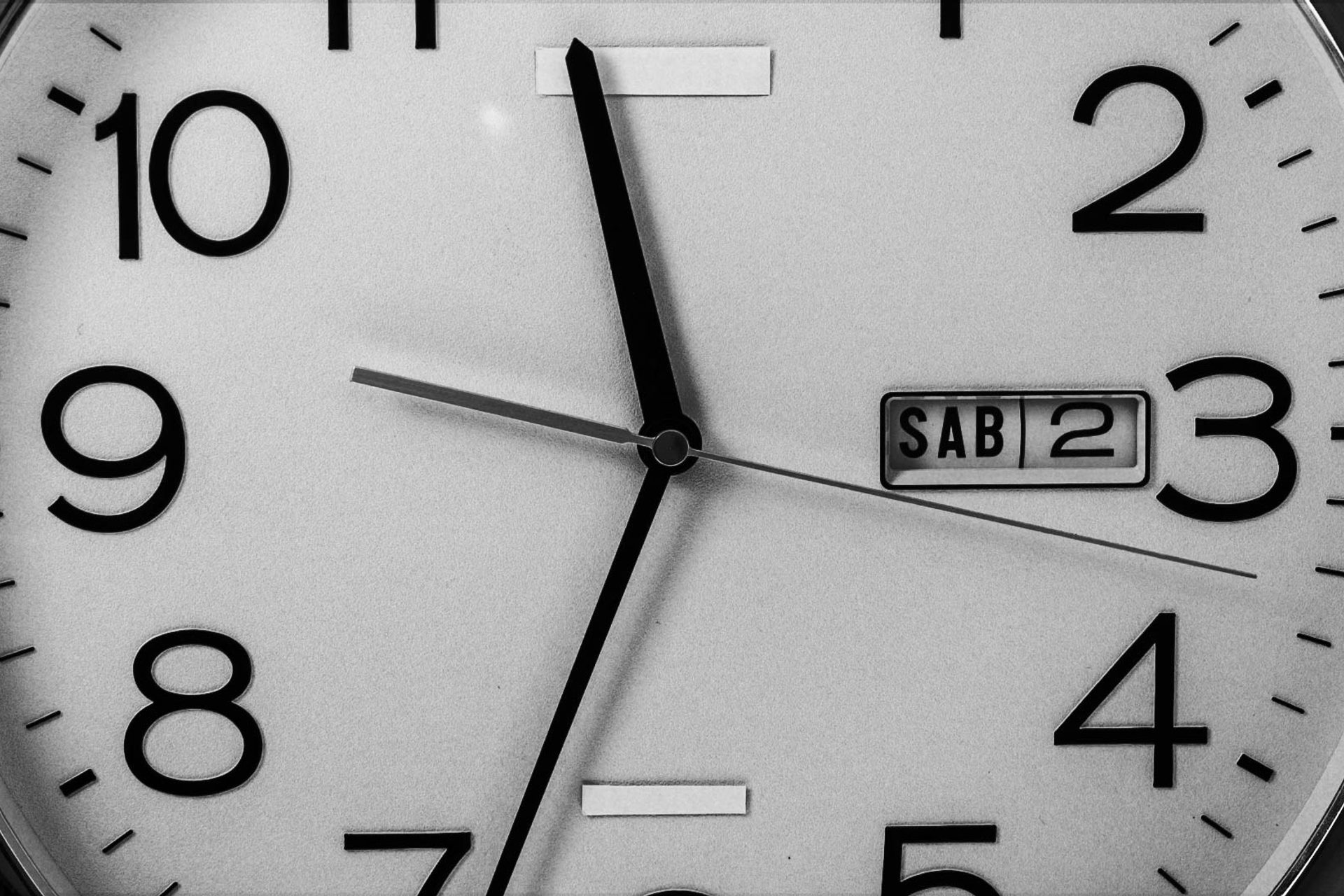 A close up of a clock face.