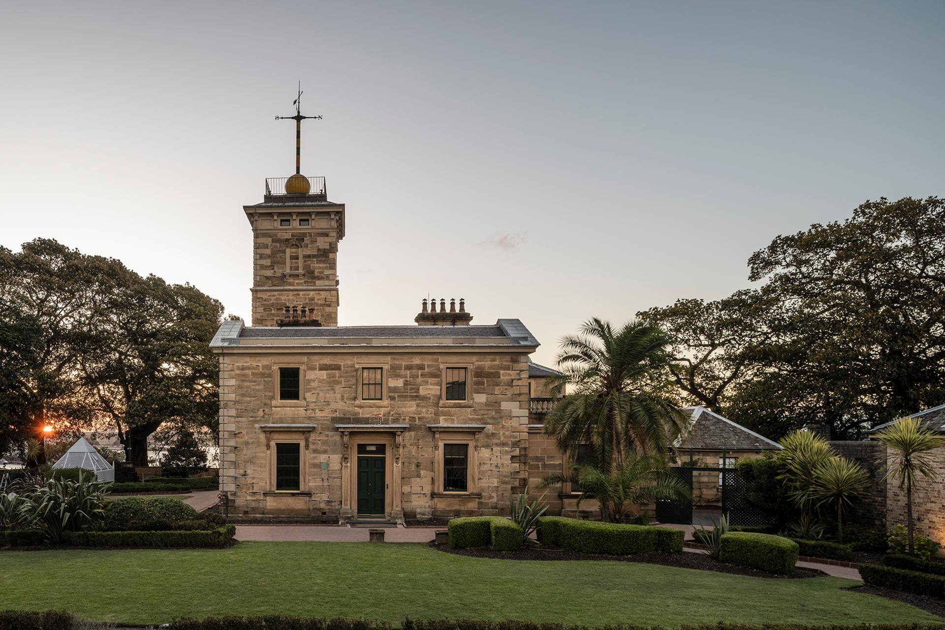 Sydney Observatory garden and building