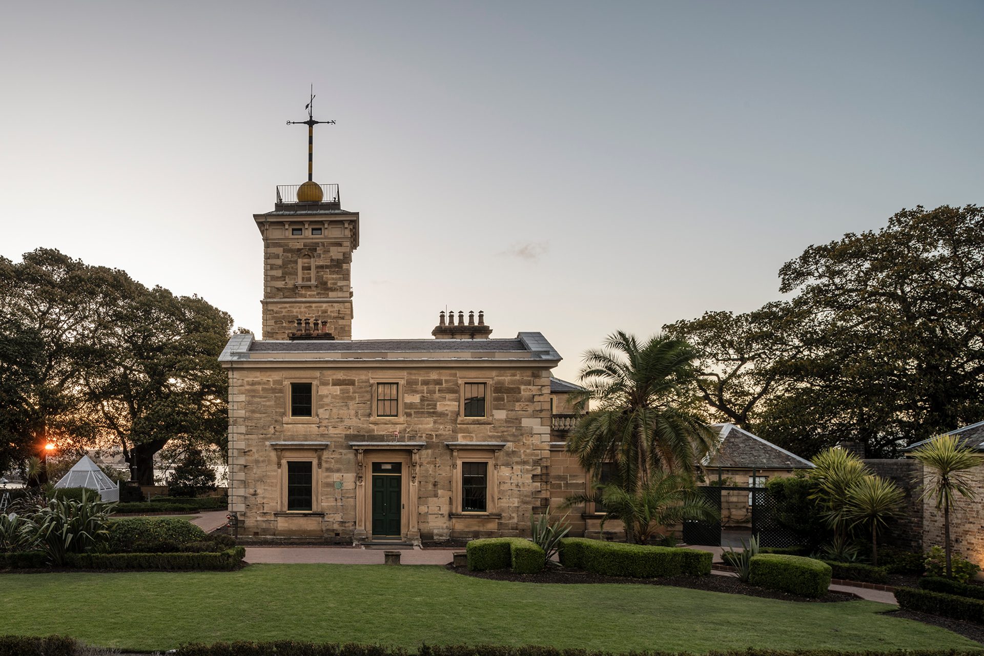 Sydney Observatory garden and building