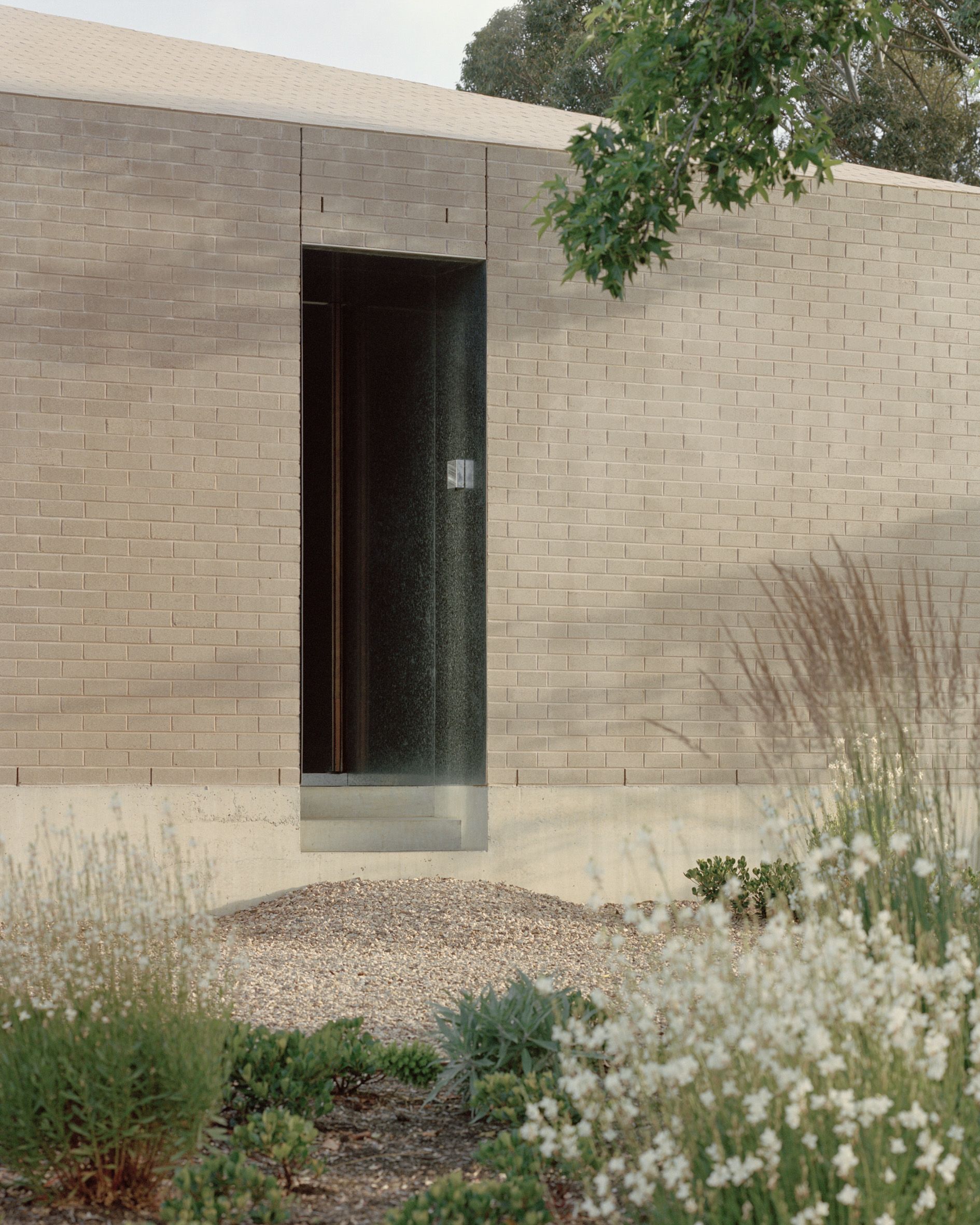 Doorway from a small garden.