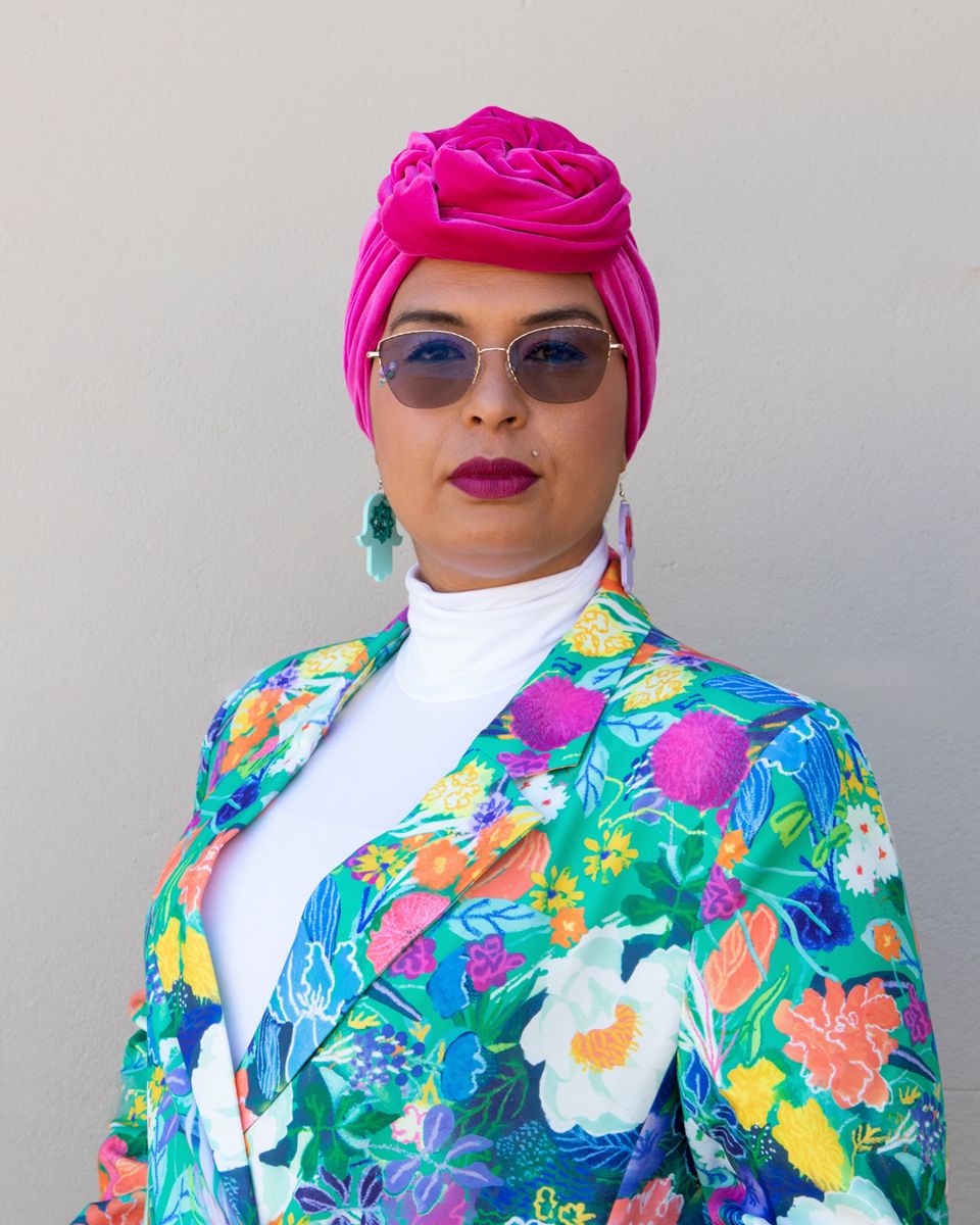 Figure looking at the camera