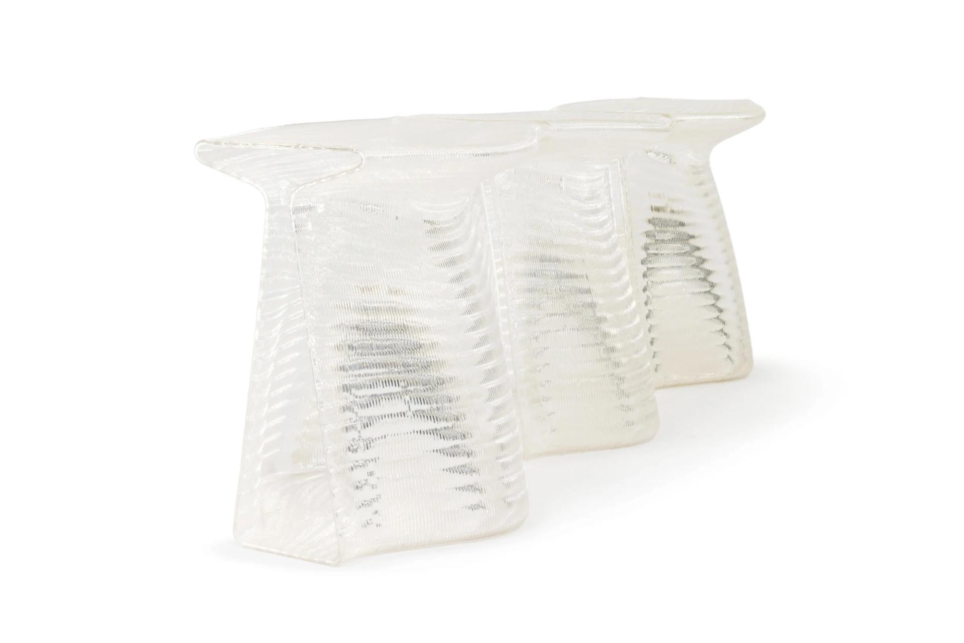Clear, wobbly looking stools